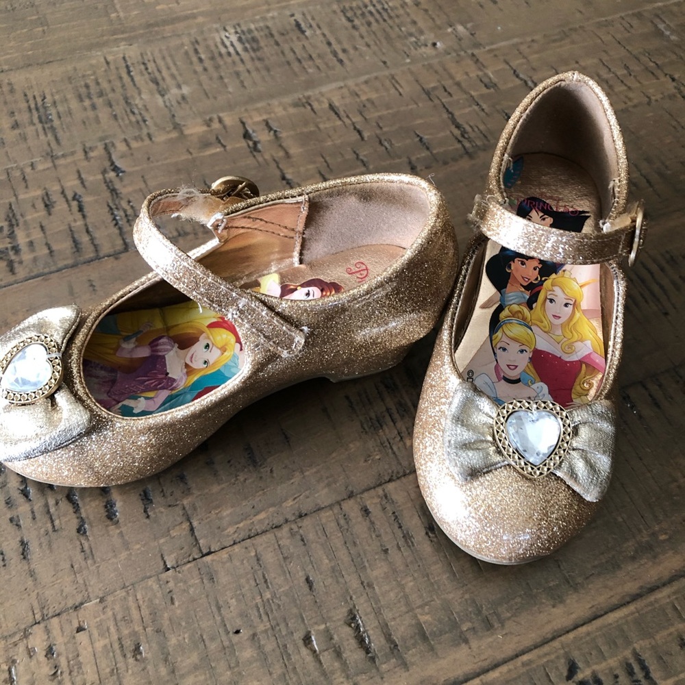 Gold Disney Princess Shoes